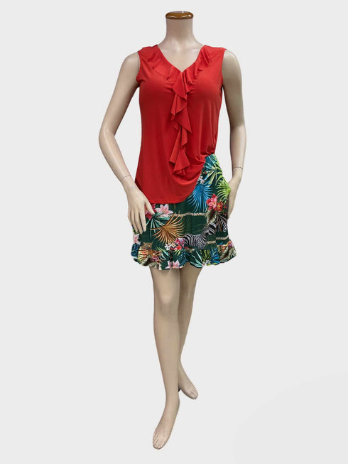 Women Golf Skort with ruffle on bottom & Pockets - SK2014